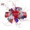 Girl Headband Hair Clips Independence Day Baby Hair Accessories With Fur 4Colors