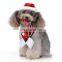 Wholesale cute fashion new year cat dog christmas hat scarf set pet accessories