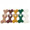 Custom color eco-friendly  TPR soft pet chew toys  beef flavor dog bone toy