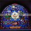 Customized Church Wall Windows Panel Vitray Stained Decorative Pattern Glass