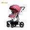 2020 fashion luxury stroller baby 3 in 1 pram with adjustable canopy