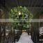 Retro Green Plant Chandelier Iron Bird Cage Hanging Light Metal Candle Pendant Light