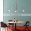 Modern Designer Minimalist Style Metal Pendant Light Curved Indoor Decoration Lamps