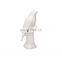 Unique White Single Small Bud Vase for Short Bird Ceramic Flowers Mini Roses Floral Vase for Home Decor