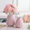Simple and modern Macron color origami ceramic vase floral ornaments