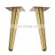 Sofa Leg 100mm - 400mm Iron Tapered Chair Support Gold Brass Steel Furniture Feet BedSide Bed Chrome Cabinet Metal Sofa Legs