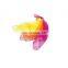 Hot selling Magic foldable juggling Multi-Colored Nylon chiffon silk juggling dance scarves