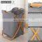 Collapsible Laundry Hamper, Butterfly Bamboo X Frame Laundry Baskets with Removable Mesh Laundry Bags Handles