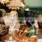 Round Wedding Signs Acrylic Table Numbers with Holder Stand with Gold Number