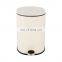 New Home 5L Indoor Stainless Steel Round Kitchen Bin Bathroom Pedal Waste Bins with Plastic Cover