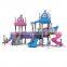 kindergarten outdoor playground plastic playground plastic playground with swing