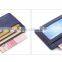 Leather Gift Genuine Pebble Leather Men and Women Card Purse Credit Card Holder with window