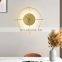 Modern Indoor Luxury LED Wall Light Art Clock Creative Aisle Hotel Stairs Interior Home Gold Wall Lamp