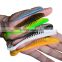 JOHNCOO 10cm 5g In Stock Fishing Tackle Double Color T Tail Soft Plastic Shad Worm Soft Plastic Lure 5pcs/bag