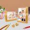 Customized Bamboo Photo Frame Wooden Trapezoidal Creative Wooden Frame Bamboo Photo Frame