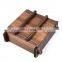 Pastoral style lid wooden food gift packaging box with custom logo bulk wholesale