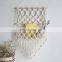 Above Bed Macrame Shelf Hanging Book Magazine Net Pocket Rack For Boho Decoration Ornament