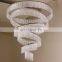 New Arrival LED Spiral Crystal Chandelier Light Lustres de Cristals for Living Room