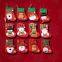 Christmas Socks Xmas Decor 3D Santa Claus Snowman Christmas Stocking Candy Gift Bag Happy New Year Decoration Navidad Ornaments