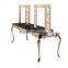 Antique hair salon furniture supplies,4-face two sides led makeup dressing salon mirror table