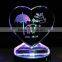 3D laser crystal gift valentines day gift