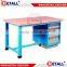 heavy duty drawer workbench with tool cabinet