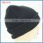 100% Acrylic Black Custom Knitted Beanie Hat
