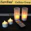 2016 new arrival modern led rechargeble candles yellow color with remote