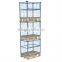 Industrial stackable steel wire cage pallet