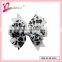 Fashion novelty animal leopard pattern girls hair accessories multilayers solid ribbon bow hairgrips (DW--0023)
