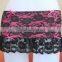 pink sexy lace lady skirt, black lace young girl skirt