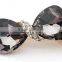 Fashion crystal hairpins horizontal clamp double hearts rhinestone - encrusted hair clip,Hair Clasp
