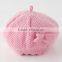 Japanese wholesale cute and high quality fashion beret knit baby hats with ribbon toddler kids infant child item