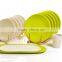 Set of 8"Irregular shape bamboo fiber Dinner Plate