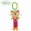 2016 new style rattle toy Lovely Monkey Cartoon Shaped Plush Educational Rattle Toys for babies china factory wholesale