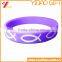 Silicone Wristband Debossed Fish Logo, Soft Silicone Bracelet