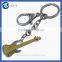 High Quality Aluminum Customized Laser Logo Metal Guitar Shape Keychain With Bottle Opener