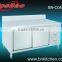 Stainless steel hotel kitchen cabinet with backsplash & draers