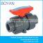 BOYAN pvc trunnion double union ball valve