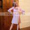 The newest 2015 ruffle girls dress long sleeve christmas dress Lovely children ruffle dress for little girls
