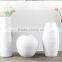Bisque Firing Pure White Fashion Large Jingdezhen Ceramic Floor Vase for Hotel Decor