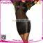 Black & Red Cheap Tube Leather Bodycon Dress For Ladies
