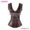 Wholesale Vintage Floral Jacquard Steampunk Corset