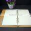 blue pu hardcover diary organizer with card holder