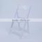 Factory Resin white foldable wedding chair,resin folding chair