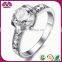 Crystal Wedding Ring 18K Silver Ring
