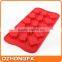 Popular new design fashion christmas tree silicone cup cake mold made in china
