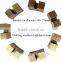 Sharp U shape M shape middle high hard stone diamond segments for core drill bit