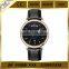 day date function rose gold leather strap 5atm water resistant watch steel