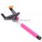 Good quality 2015 selfie stick wired with customer brand wholesale